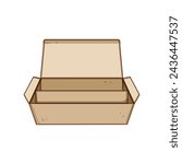 people food box to go cartoon. brand take, paper away, lunch fast people food box to go sign. isolated symbol vector illustration