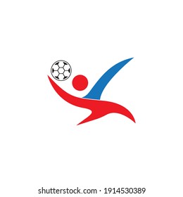 People football logo vector illustration