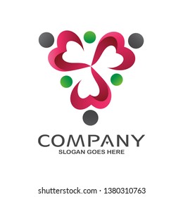 People Foundation and Community Logo Vector