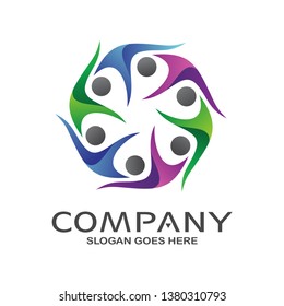 People Foundation and Community Logo Vector