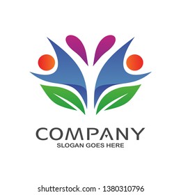 People Foundation and Community Logo Vector