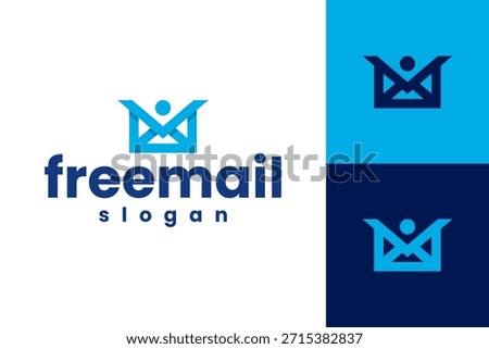 people freedom mail logo vector