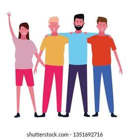 People friends cartoon