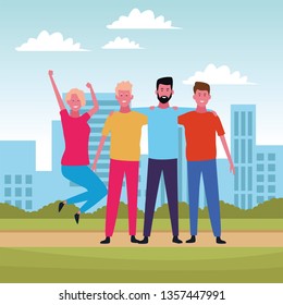 People friends cartoon