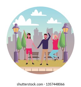 People friends cartoon