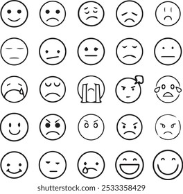 People funny Emoji Vector Design