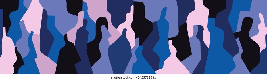 people of the future social network abstract vector illustration 