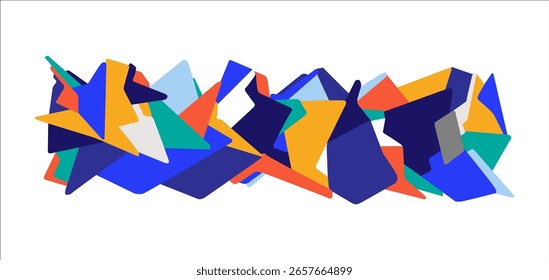 People of the future , virtual reality abstract background , horizontal vector creative illustration