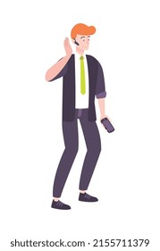 People gadget smart composition with isolated doodle style human character using electronic devices vector illustration