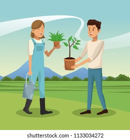 People and gardening