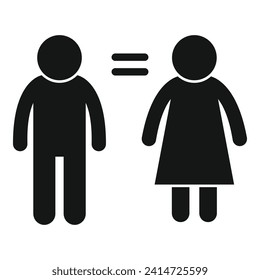People gender equality icon simple vector. Hetero surgery. Male pride