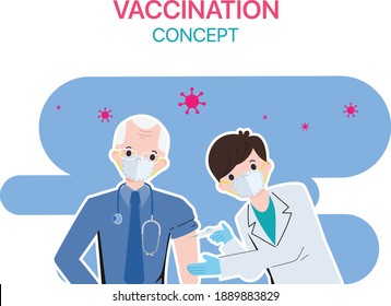 People get vaccine to protection from virus.
