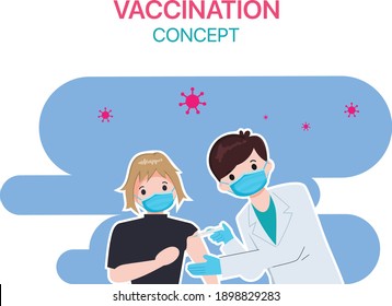 People get vaccine to protection from virus.