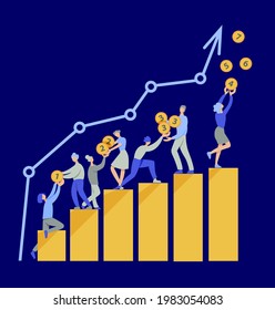 people give each other money up rising arrow 