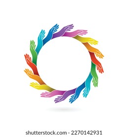 People Give Helping Hands vector shape heart helps hand clipart Love symbol