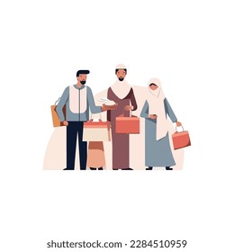 people giving zakat simple modern logo