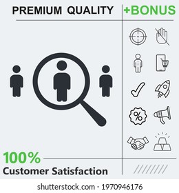 People glass vector Will base vector icon graphic elements for your work.