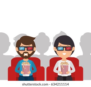 people with glasses 3d