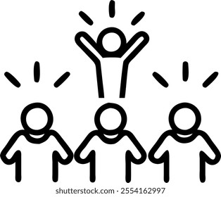 People with Glowing Projectors and Joyful Expressions concept as A group of people using glowing projectors with joyful expressions set against a fantastical background offering am