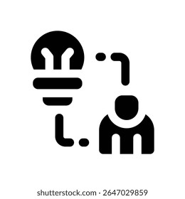 people glyph icon. Strong and solid vector icon for websites, mobile interfaces, presentations, and visual branding. High quality and easy to edit.