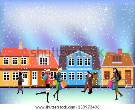 people going shopping