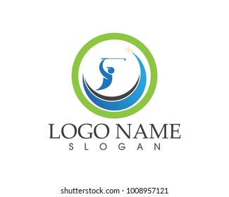 People golf logo design 