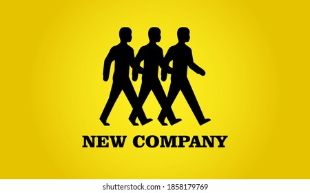 logotipo de grupo de personas El logotipo de la disponibilidad general de las personas y la interacción con la sociedad a través de la red. líneas de icono simbolizan las conexiones con el mundo