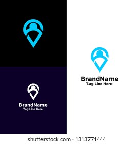 people gps logo template