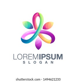 people gradient collection logo design