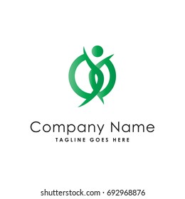 people green logo template