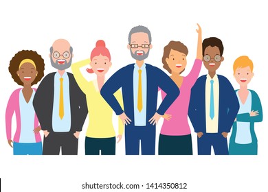 people group characters diversity on white background vector illustration