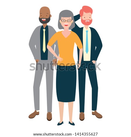 people group characters diversity on white background vector illustration