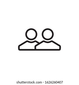 People group connection icon vector design template