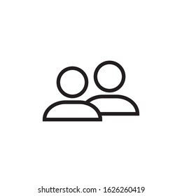 People group connection icon vector design template