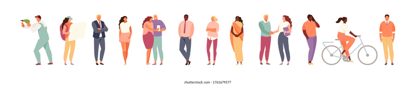 People group different activity vector