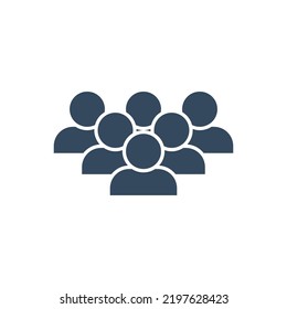 people group gray vector icon, team work pictogram, friendship or unity pictogram