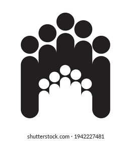 Personengruppe Symbol-Vektorgrafik