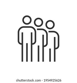 people group icon line business vector