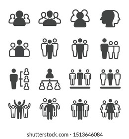 people and group icon set,vector and illustration