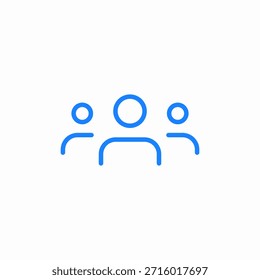 vetor de sinal de ícone de grupo de pessoas