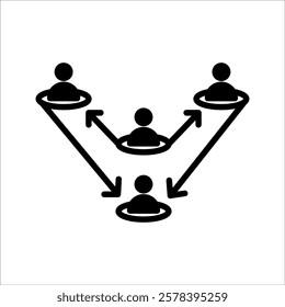 people group icon social sign vector illustration, on white background.