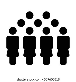 People Group Icon - Team Vector illustration