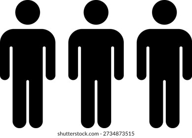 Icono de grupo de Personas. Equipo de obrero. Símbolo de perfil de usuario. Grupo de personas o grupo de usuarios. Símbolo de personas. Vector.