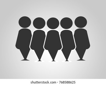People Group Icon Vector