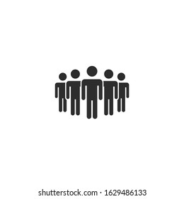 People group Icon vector sign isolated for graphic and web design. People symbol template color editable on white background.