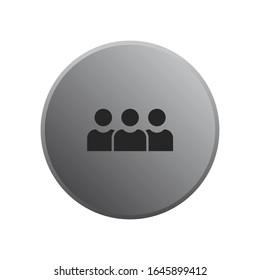 People Group Icon vector sign isolated for graphic and web design. People Team symbol template color editable on white background.