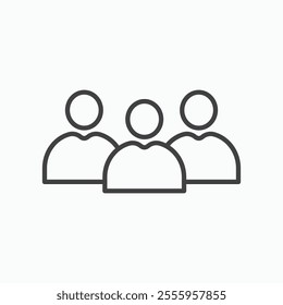 People group isolated icon. vector illustration.