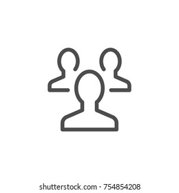 People group line icon