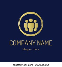 People group logo design template