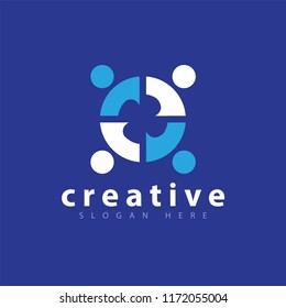 People group logo icon vector template